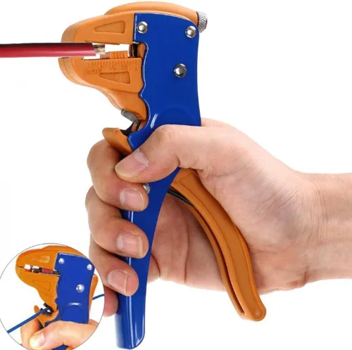 Miniatura 5 de 2 en 1 pelacables automático y herramienta de corte para cable de cinta plana y reparación automotriz eléctrica, HS-700D