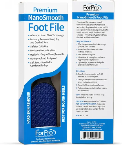 Miniatura 2 de ForPro Nano Glass - Removedor de callos para pies, limpiador de pies de doble cara para talones agrietados y piel muerta, herramienta de pedicura