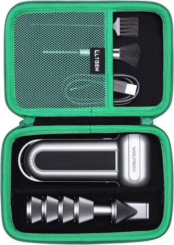 Miniatura 13 de Estuche LTGEM para Plumero de Aire Compatible con WOLFBOX MF100 / MF200 Plumero de Aire Eléctrico y Plumeros de Aire Comprimido, Negro (Solo Estuche)