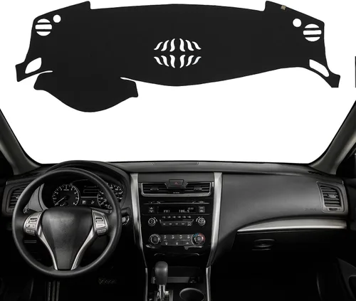 Miniatura 29 de Alfombrilla Protectora para Salpicadero Compatible con Nissan Altima 2012-2007 (Código de Cuerpo L32, Sin Modelos HUD), Alfombrilla Antirreflejos