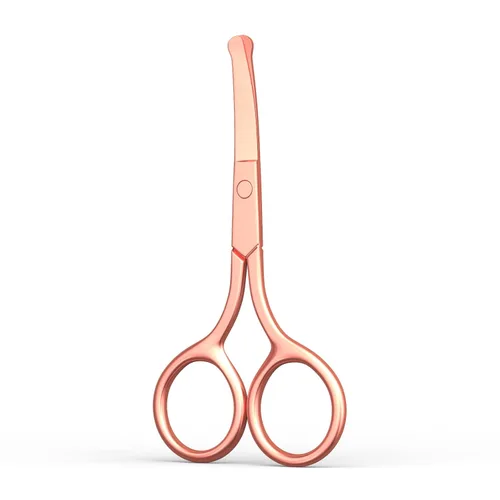 Miniatura 9 de AsonTao Tijeras pequeñas con diseño de punta redonda – Aseo profesional para el cabello, pestañas, nariz, corte de cejas, bigote – no dañará