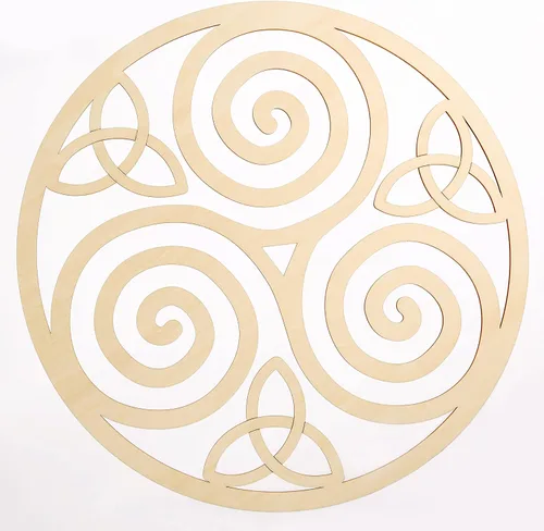 Miniatura 14 de Árbol de la vida MFG de cuarto nivel de 12 pulgadas, arte de pared de madera celta antigua, símbolo de conexión física y espiritual, escultura
