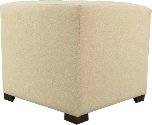 Miniatura 12 de MJL Furniture Designs Merton Collection - Otomana moderna tapizada de tela, con reposapiés de 4 botones, serie Dawson, Brindle