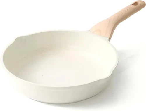 Miniatura 10 de Kordisen Sartén de cerámica antiadherente, sartén grande de cerámica de 12.5 pulgadas, sartén de cocina saludable y no tóxica, mango que se mantiene