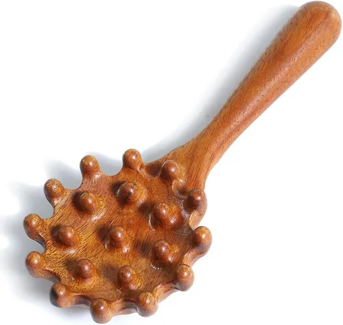 Miniatura 11 de OULIGET Herramientas de masaje Gua Sha de madera natural antiestática, herramienta Gua Sha facial de madera para ojos, herramienta de masaje manual