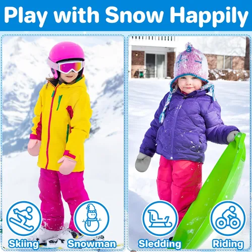 Miniatura 51 de QikQik Guantes de invierno impermeables para niños pequeños - Guantes de nieve para bebés