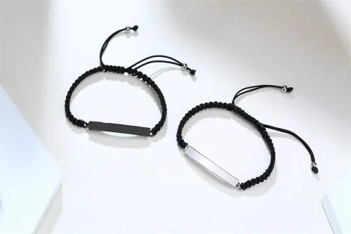 Miniatura 92 de Pulsera de urna personalizada para cenizas, recuerdos de joyería de cremación para mujeres y hombres, pulsera ajustable de cuerda tejida hecha a