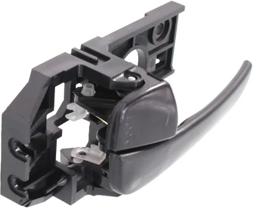 Miniatura 3 de Para Hyundai Elantra 2001-2006 Manija de puerta interior Trasera, lado del conductor Negro Con botón de bloqueo de puerta Recorte