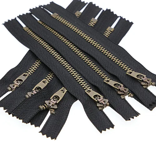 Miniatura 9 de Leekayer Cremallera de latón de 8 pulgadas, cremallera 3# para jeans, cremallera de extremo cerrado para botas, bolsos, mochila, cremallera de Cinta