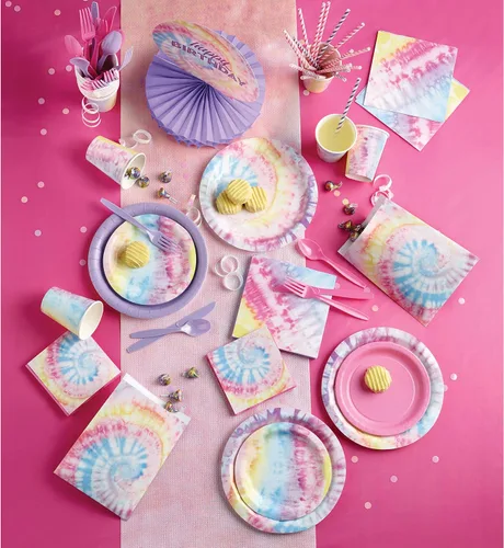 Miniatura 3 de Bolsas de papel para fiestas de teñido anudado, 8