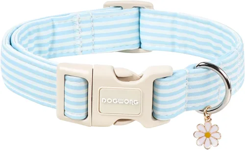 Miniatura 55 de DOGWONG Collar de Algodón Navideño para Perro, Collar de Perro Rojo de Papá Noel, Collares Duraderos para Mascotas de Fiestas Navideñas, Lindo Rojo