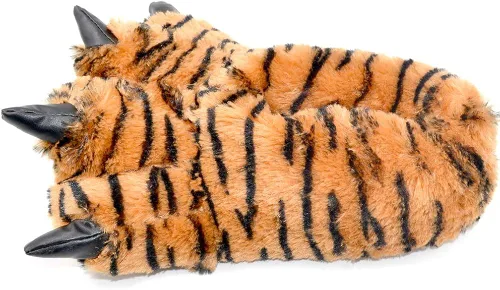 Miniatura 4 de Millffy Divertidas pantuflas de oso con patas de dinosaurio para adultos, pantuflas de dinosaurio para niños pequeños y adultos