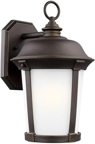 Miniatura 2 de Sea Gull Lighting Generation 8750701-71 - Farol de pared transitorio para exteriores de Seagull-Calder Collection, acabado oscuro, grande, bronce