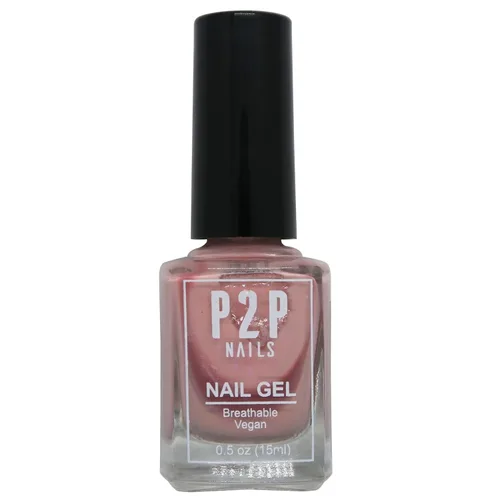 Miniatura 12 de P2P Nails Esmalte de uñas en gel vegano neutro, brillo natural, sin arañazos, secado rápido, textura suave en colores vibrantes, esmalte de gel