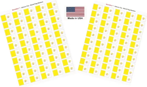 Miniatura 304 de 100 calcomanías de la bandera de Alaska; 1.5" x 1" hechas en Estados Unidos, calcomanías autoadhesivas de la bandera del estado para álbumes