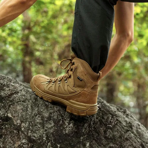 Miniatura 8 de FREE SOLDIER Mens Tactical Waterproof Lightweight Hiking Boots Military Combat Boots Work Boots