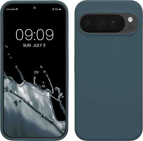 Miniatura 621 de kwmobile Funda Compatible con Google Pixel 6 Pro - Funda de teléfono de silicona TPU con acabado suave - Azul Arrecife
