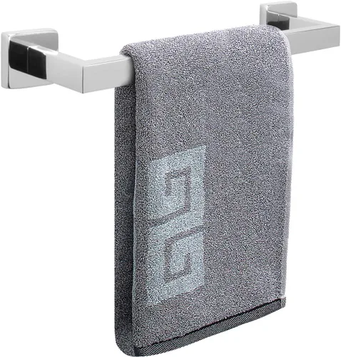Miniatura 29 de NearMoon - Barra de toallas, accesorios de baño de acero inoxidable premium cuadrado de espesor para toalla de ducha para baño, soporte de toalla