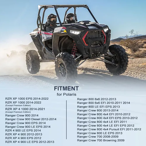 Miniatura 2 de Pastillas de freno delanteras y traseras para Polaris RZR XP 1000 EPS 2014-2022 RZR 1000 XP 4 2014-2021, excepto Premium Edition Ranger 570 700 800
