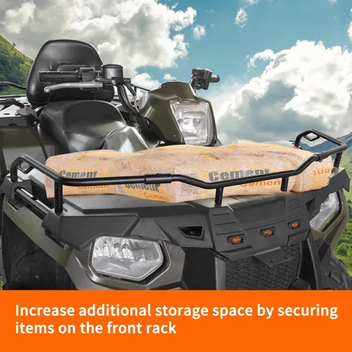 Miniatura 4 de Extensor de rack delantero para Polaris Sportsman 570 450 14-25, extensor de estante de acero negro delantero todoterreno para Polaris Sportsman