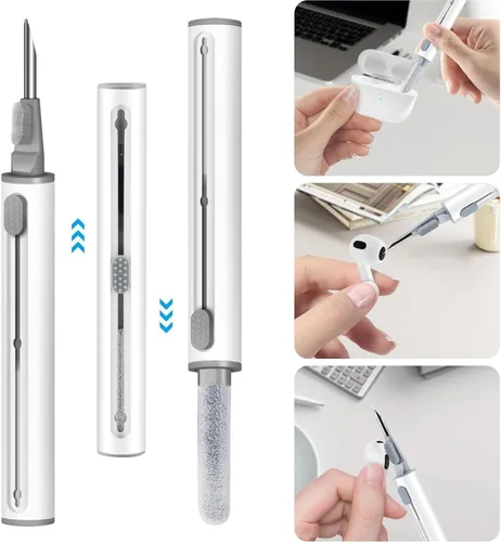 Miniatura 5 de KOUJAON Funda compatible con AirPods Pro 3 2025 con kit limpiador de llavero brillante, funda de silicona para auriculares inalámbricos AirPods Pro