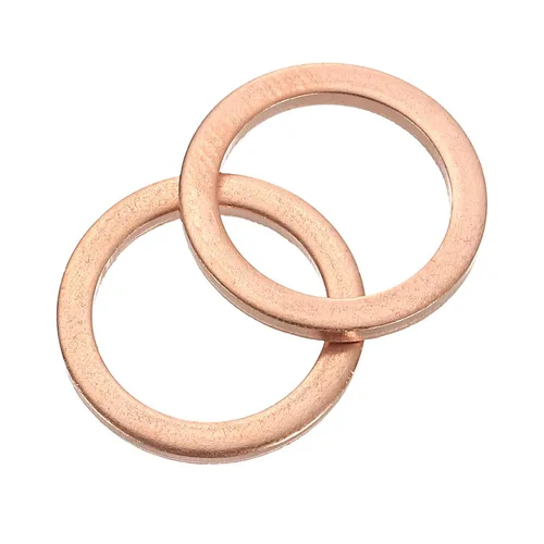 Miniatura 11 de uxcell Arandela Plana M6, 50 Piezas Arandelas de Anillo Plano de Cobre de 12mm de Diámetro Exterior Junta de Sellado de Metal para Tornillos, Pernos