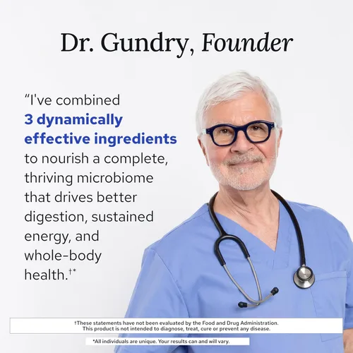 Miniatura 9 de Gundry MD® Bio Complete 3, probióticos 3 en 1 para la salud intestinal, suplementos probióticos para la digestión, suplemento que apoya