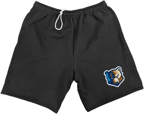 Pantalones cortos de sudadera oficiales para hombre, logotipo primario, colección negra Bob Jones Bruins