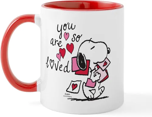 Miniatura 41 de CafePress Snoopy On Heart Mugs 11 oz (325 ml) Ceramic Coffee Mug