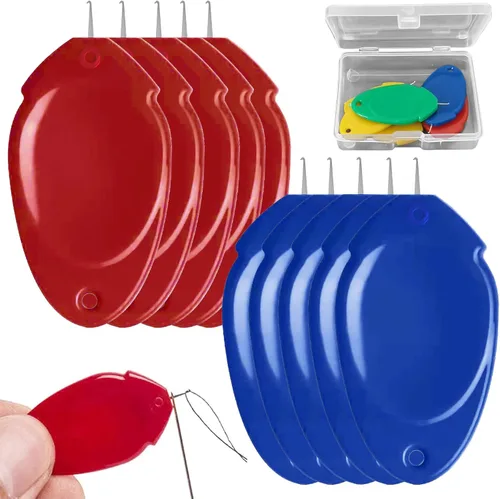 Enhebrador de agujas para coser lazo de alambre de plástico DIY simple enhebrador de agujas herramienta de mano herramienta de costura para coser
