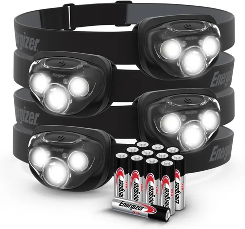Miniatura 8 de Energizer Linterna frontal LED PRO (paquete de 2), linternas frontales resistentes al agua IPX4, luz de cabeza de alto rendimiento para exteriores