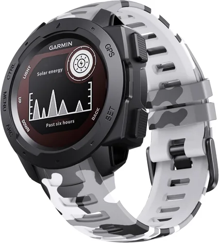 Miniatura 27 de NotoCity Correa de repuesto para Garmin Instinct, correa de repuesto de silicona suave, solo compatible con Instinct Sports GPS Smart Watch