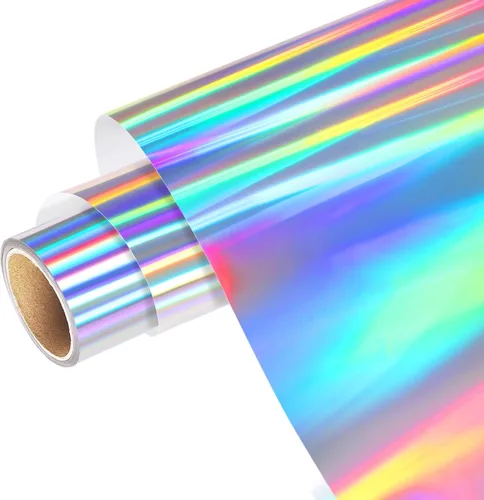 Miniatura 11 de WRAPXPERT Rollo de vinilo holográfico – Vinilo holográfico negro brillante, 12 pulgadas x 5 pies, cromado, sin burbujas para calcomanías