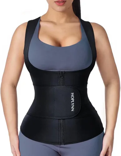 Miniatura 10 de HOPLYNN - Faja modeladora de neopreno para mujer en forma de chaleco para reducir la cintura, control de abdomen, le da forma a la cintura