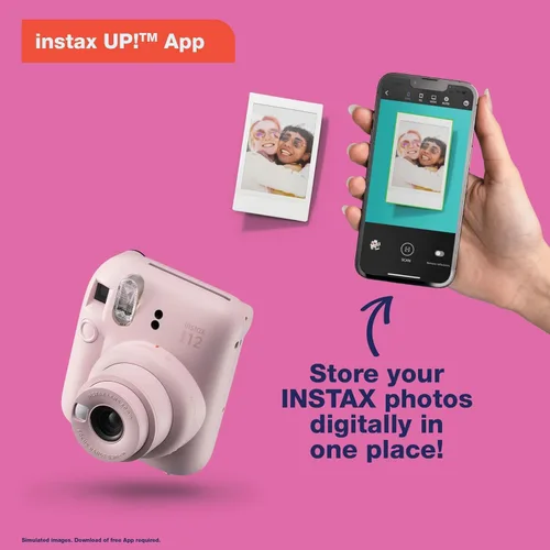 Miniatura 2 de Fujifilm Instax Mini 12 cámara instantánea Blossom Pink con unidad flash USB Sandisk de 32 GB + paquete de película Fujifilm Instax Mini de 40