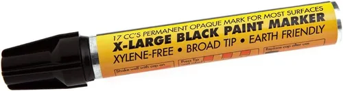 Forney 70829 Marcador, pintura, extragrande, negro