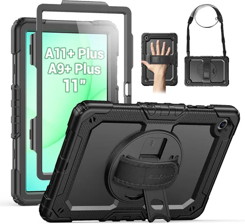 Miniatura 19 de SEYMAC - Funda protectora resistente a prueba de golpes para Samsung Galaxy Tab S6 Lite de 10.4 pulgadas 2024/2022/2020 (SM-P620/P610/P615), Negro