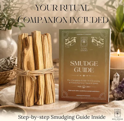 Miniatura 3 de Ancient VEDA Varillas de palo santo peruano 6 piezas con guía de sahumado – Alto contenido de resina, madera santa aromática de olor dulce