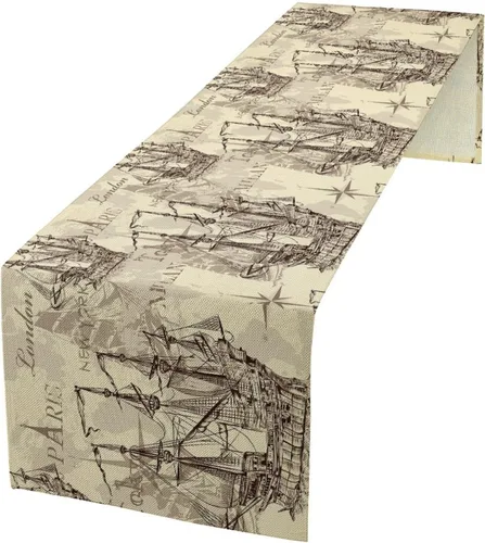 Miniatura 10 de Camino de mesa de lino de algodón, cuchillo de cocina occidental, tenedor, colección de mesa rectangular, desierto salvaje oeste americano