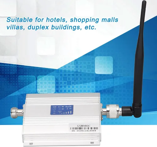 Miniatura 2 de Amplificador de teléfono celular, repetidor de amplificador de teléfono móvil con antena de ventosa de 32.8 ft y antena pequeña, área de cobertura