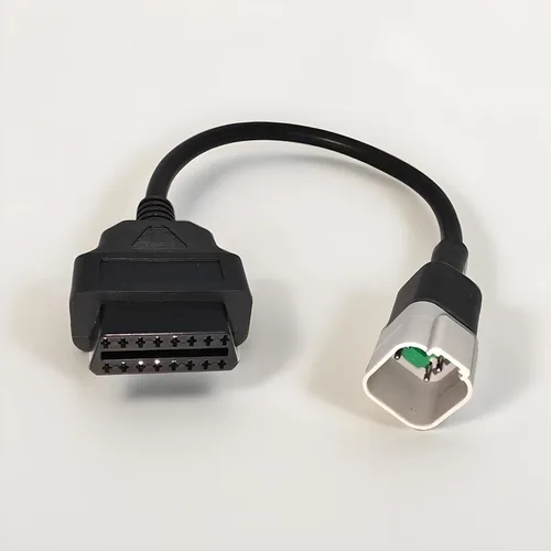 Miniatura 6 de Cable adaptador OBD2 de 6 pines a 16 pines para BRP y CAN-AM, conector de herramienta de diagnóstico para motocicletas, compatible con CAN-AM