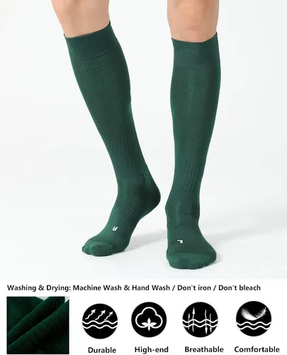 Miniatura 3 de CS CELERSPORT Pack de 23 calcetines de fútbol, sóftbol y béisbol para niños, jóvenes y adultos - Calcetines de compresión multideporte