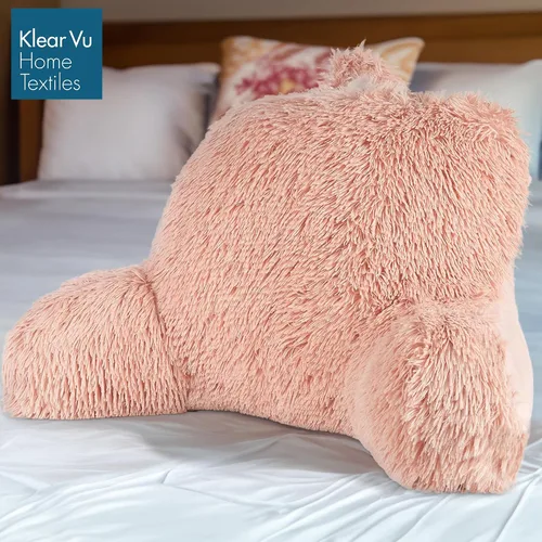 Miniatura 6 de Klear Vu Almohada de lectura lanuda para adultos y niños, soporte lumbar y de brazo en cama, silla, sofá y suelo, 30 x 21 pulgadas, tamaño único