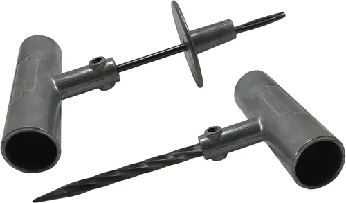 Miniatura 5 de Herramienta de reparación de tapón de neumático con mango en T de aluminio - Aguja de sonda espiral de acero reemplazable