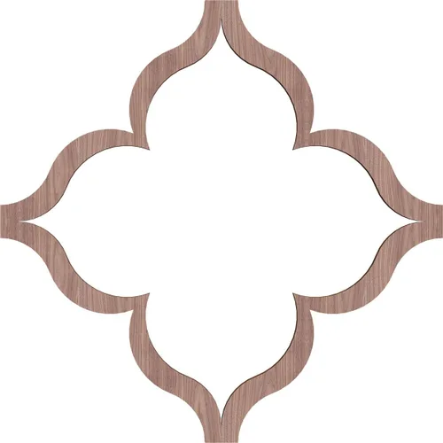 Miniatura 4 de 11 3/8 pulgadas de ancho x 11 3/8 pulgadas de alto x 3/8 pulgadas de alto, pequeños paneles de pared de madera con calado, nogal