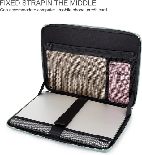 Miniatura 4 de DOMISO Fundas de 17.3 pulgadas adaptadas para computadoras, resistente al agua, a prueba de golpes, con asa y bolsa de accesorios, compatible