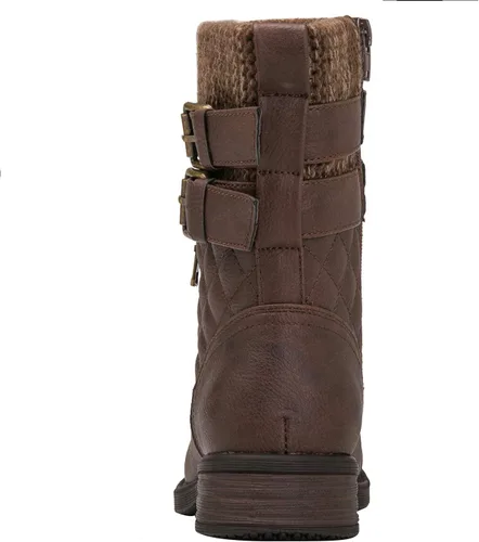 Miniatura 5 de GLOBALWIN Botines de tacón bajo con cordones para mujer