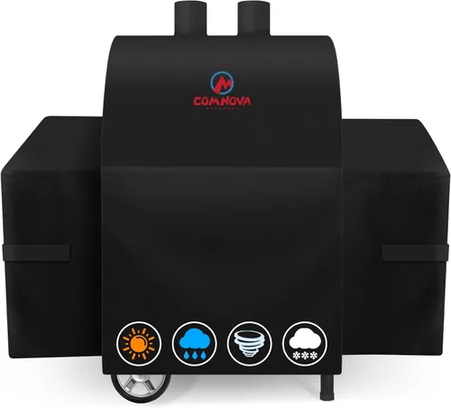Miniatura 19 de Comnova Cubierta de Parrilla para Char Griller de 3 Quemadores de Combustible Dual – Cubierta de Ahumador 600D para Char Griller, Cubierta