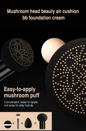 Miniatura 7 de Air Cushion CC Cream Corrector Hidratante Cepillo de Cabeza de Seta Impermeable Maquillaje Base Humectante BB Crema para Mujeres Niñas (flores)
