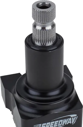 Miniatura 6 de Speedway Motors Acelerador de Dirección 2:1 de Cuerpo Pequeño, 3/4 Pulgadas 36 Estrías, Aluminio Ligero, Acabado Negro Anodizado, Tamaño Compacto